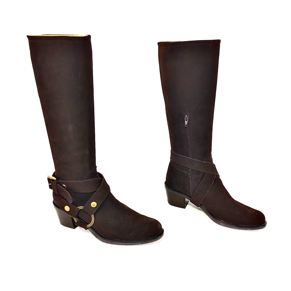 🌹POLLINI Brown Suede Knee High Boots🌹